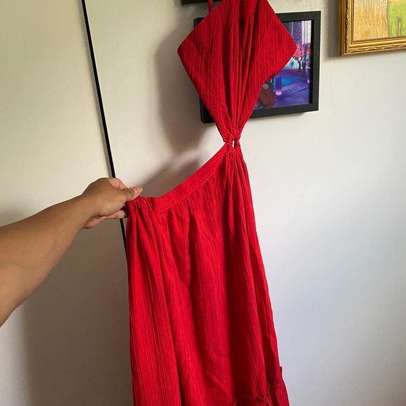Lulus red maxi large - Picture 3 of 3